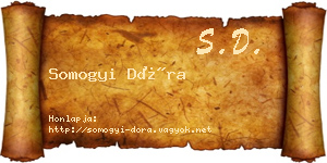 Somogyi Dóra névjegykártya